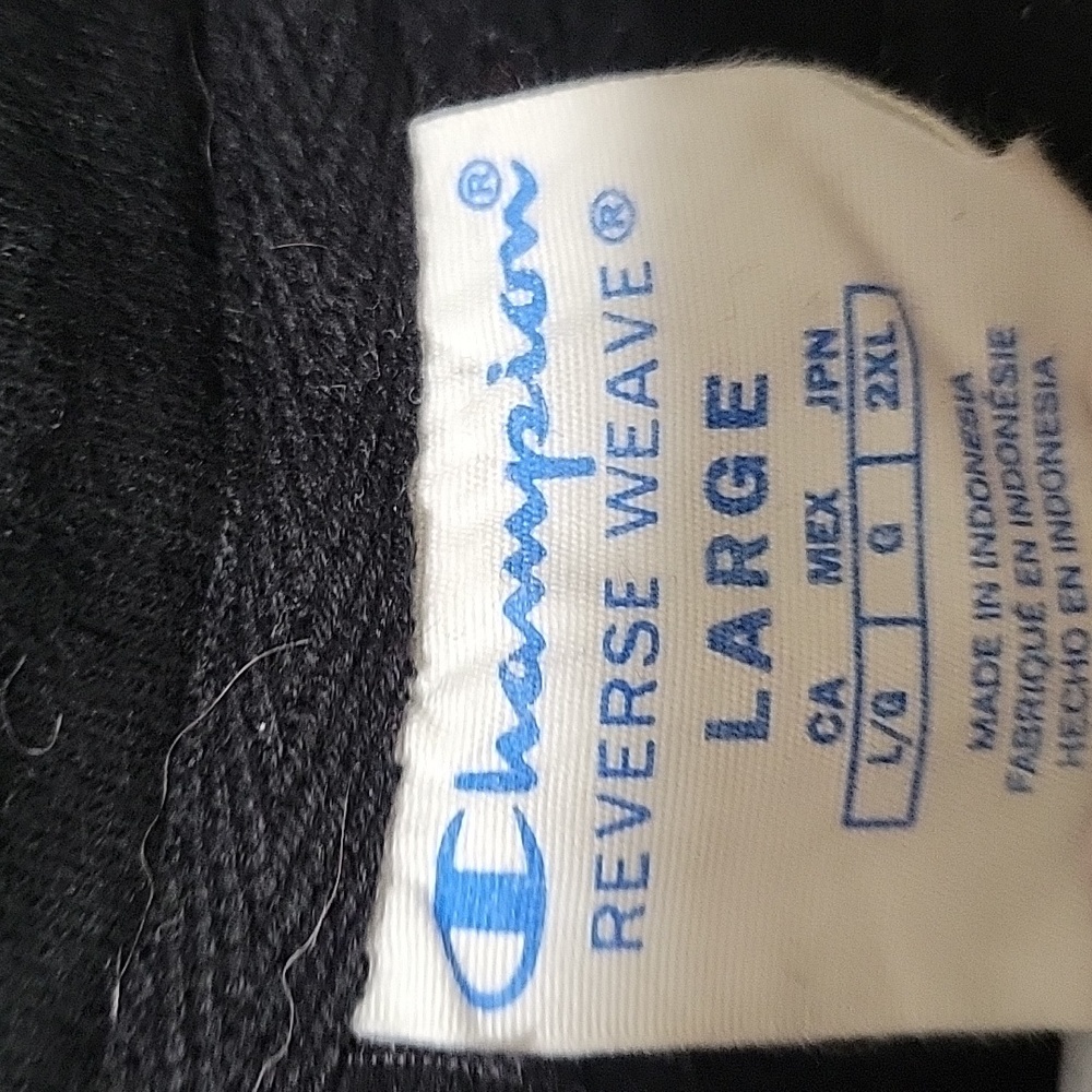 Champion Reverse Weave Hoodie All Over Logo- Large - Picture 3 of 3